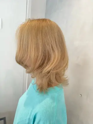 セミロング カラー 透明感カラー✨艶髪 制作🌱山根あゆみのヘアスタイル