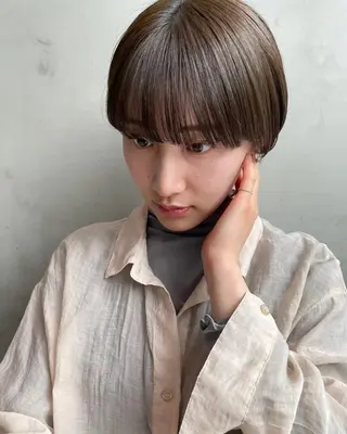 ショート カラー パーマ CEINE PATHのヘアスタイル
