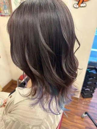 セミロング カラー take .のヘアスタイル