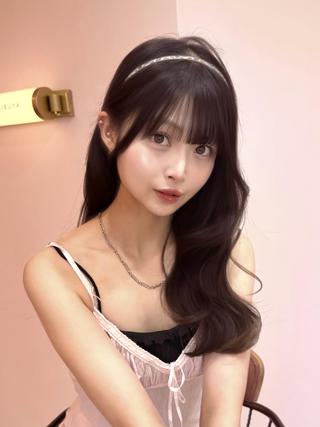 セミロング カラー 渋谷/韓国ヘア/ 顔まわり♡Ayakaのヘアスタイル