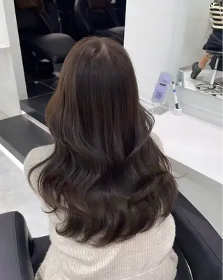 カラー 🤍ブリーチなし ブラウンhimi🤍のヘアスタイル
