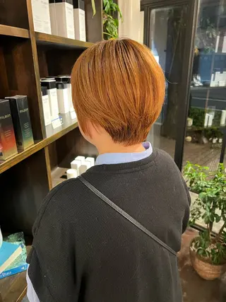 ショート デジタルパーマ 加藤園のヘアスタイル