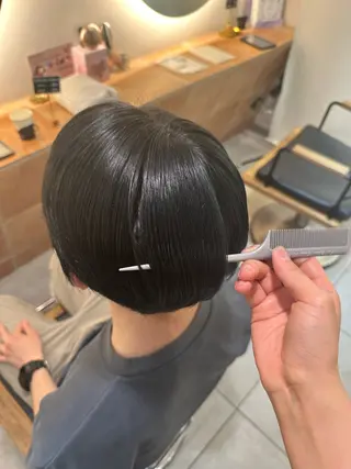 ショート カラー メンズ 横浜⭐️ブリーチ モデル💫あみ💫のヘアスタイル