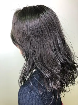 セミロング カラー 💜髪質改善美髪💜 星野清光のヘアスタイル