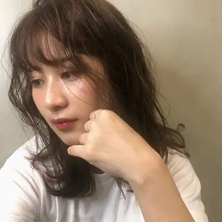 ミディアム Moca 〰️のヘアスタイル