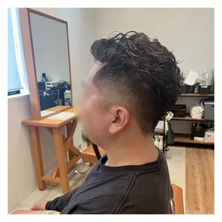 パーマ メンズ 北上 春華のヘアスタイル