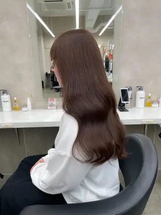 ロング 🤍透明感カラー/ 韓国レイヤー🤍のヘアスタイル
