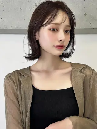 ミディアム 青木 りおのヘアスタイル