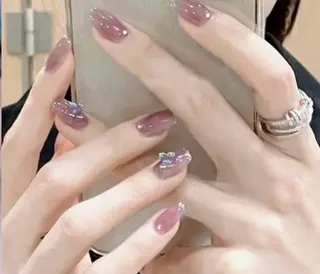 ネイル H3 Nail Tsuki🦋💙のネイルデザイン