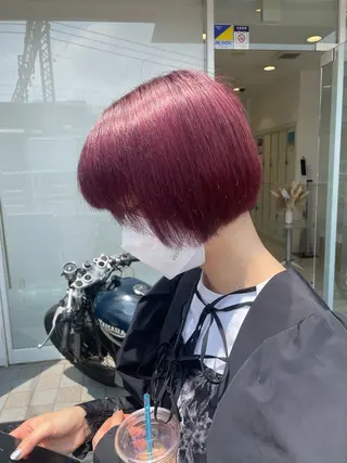 ショート 暖色🎀ゆるふわ☁️ MOERI 🍒のヘアスタイル