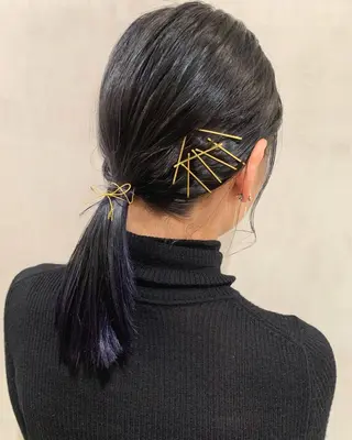 ミディアム カラー ヘアアレンジ 優作 〜圧倒的信頼〜のヘアスタイル