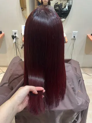 ロング カラー ramphy 柴原 夢奈のヘアスタイル