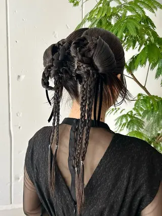 ヘアアレンジ 明瀬 咲良🩰 ヘアセットのヘアスタイル