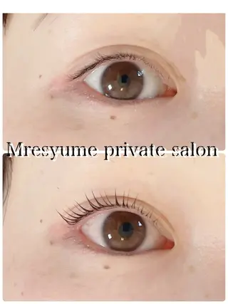 マツエク・マツパ Mresyume MAYUのマツエク・マツパデザイン