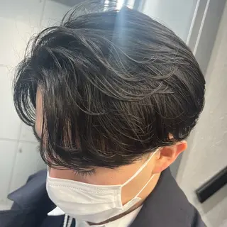 ミディアム パーマ ヘアアレンジ メンズ fifth 石川 凪のヘアスタイル
