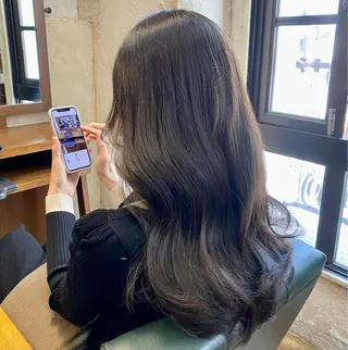 ロング マンツーマン 美容師💚コウブチのヘアスタイル