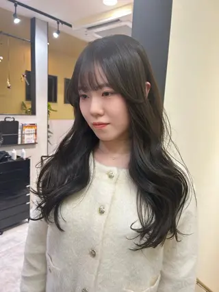 ロング カラー hubhair レイヤー/透明感のヘアスタイル