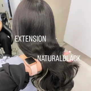 ロング カラー エクステ🩵ブリーチ 韓国ヘア🩵KAEのヘアスタイル