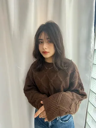 ミディアム 松浦 るなのヘアスタイル