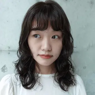 セミロング カラー パーマ ヘアアレンジ 🌐サトウ リョウ🌐のその他イメージ