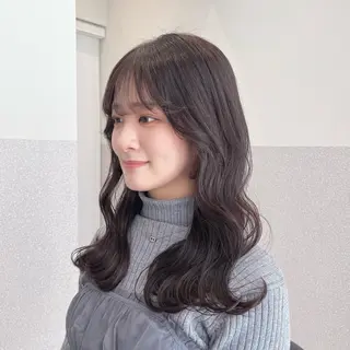 ミディアム カラー 🩵ブリーチカラー MIORI🩵のヘアスタイル