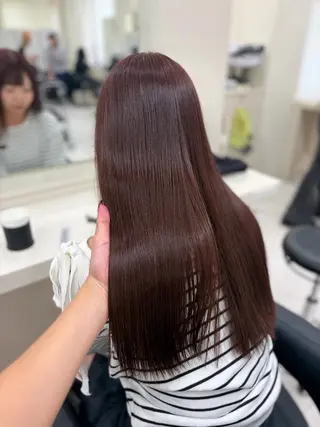ロング カラー レイヤー×大人可愛い ベージュHARUNAのヘアスタイル