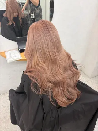 ロング まろやかベージュ🤎 艶カラー🔔リンのヘアスタイル