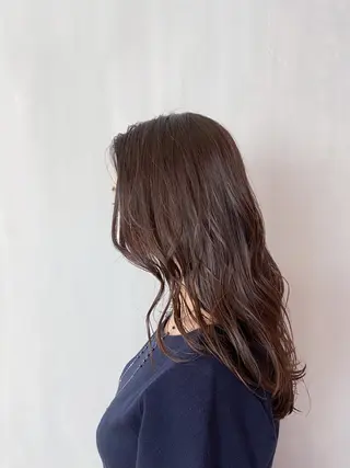カラー TAI透明カラー 柔らかい縮毛矯正のヘアスタイル