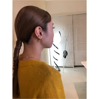 ロング ヘアアレンジ フリーランス￤ユル￤ ヘアメイクmiyuuのヘアスタイル