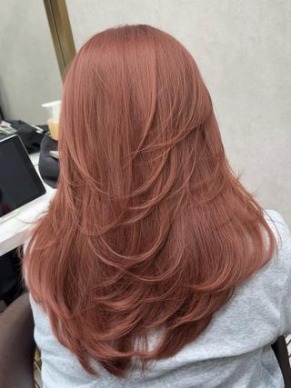 ミディアム カラー レイヤーダブルカラー KYONのヘアスタイル