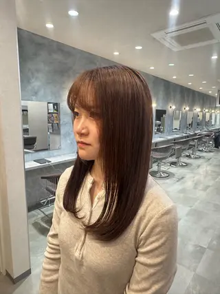 ロング カラー 清水 菜々子のヘアスタイル