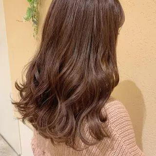 セミロング カラー 𝒢𝒾𝓇𝓁𝓎 ⑅　𝓎𝓊𝓀𝒶のヘアスタイル