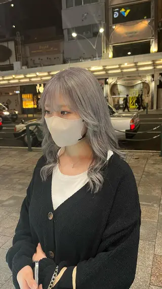ミディアム カラー s.sweet NACHIKAのヘアスタイル