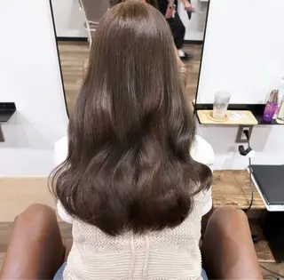 ロング カラー ヘアアレンジ スズナ♡ 透明感カラー✩.*˚のヘアスタイル