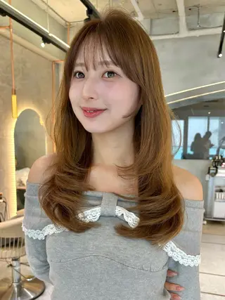 ロング 仙台Ｉ韓国レイヤー Ｉ髪質改善Ｉ伊藤拓海のヘアスタイル