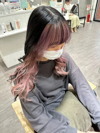 ロング カラー 艶髪レイヤー上田 紗也🇰🇷💗のヘアスタイル