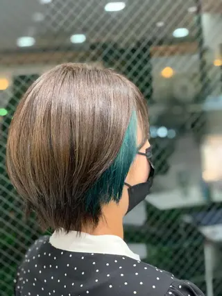 ショート カラー ヘアアレンジ 💠 AYAKA💠のヘアスタイル