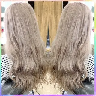 セミロング カラー 🫧あ お🫧 心斎橋のヘアスタイル