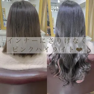 ロング カラー ヘアアレンジ FAAM Tsuneのヘアスタイル