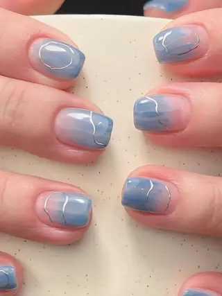 ネイル 波 なみのネイルデザイン