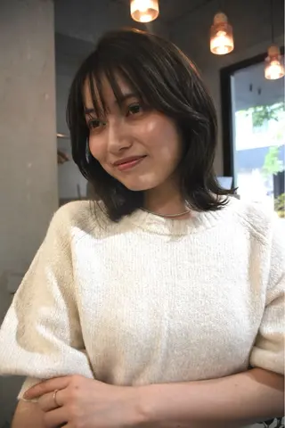 ショート カラー 曲がる縮毛矯正 バレイヤージュ森田のヘアスタイル