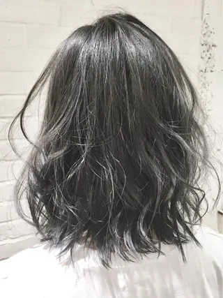 ミディアム カラー レイヤー/大人メンズ パーマ🌀 平島拓也のヘアスタイル