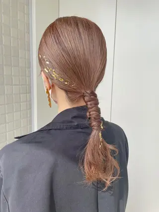 セミロング ヘアアレンジ 大平 美沙のヘアスタイル