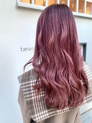 ロング カラー 草野ゆずき⌇縮毛矯正 ⌇Wカラー⌇レイヤーのヘアスタイル