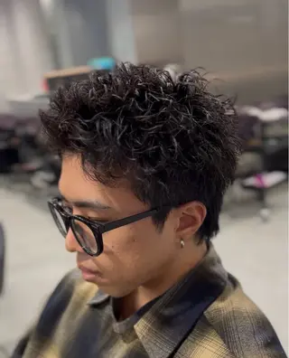 ショート カラー パーマ メンズ 🔥メンズ 特化🔥菊水皐暉🔥のヘアスタイル