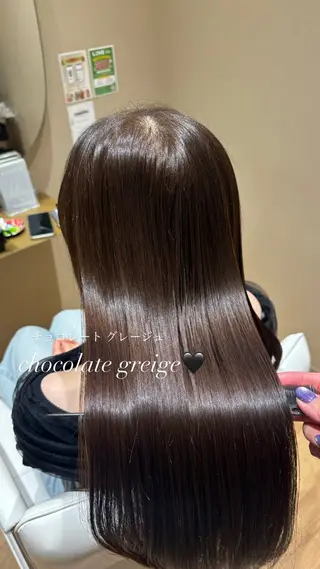 ロング 中島愛佳🐥⸒⸒ 縮毛矯正/艶髪カラーのヘアスタイル