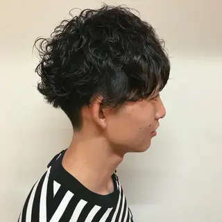 ショート パーマ メンズ AOI🕊️横浜 メンズ/レイヤーのヘアスタイル