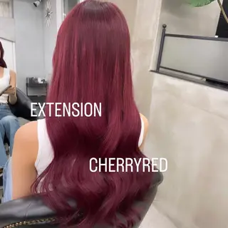 ロング カラー エクステ🩵ブリーチ 韓国ヘア🩵KAEのヘアスタイル