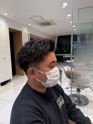 ショート パーマ メンズ 堀 舜介/メンズカットのヘアスタイル