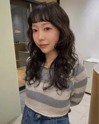 ロング パーマ 似合わせパーマ/ kazuのヘアスタイル